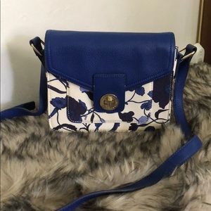 Isaac Mizrahi Blue Floral Bag
